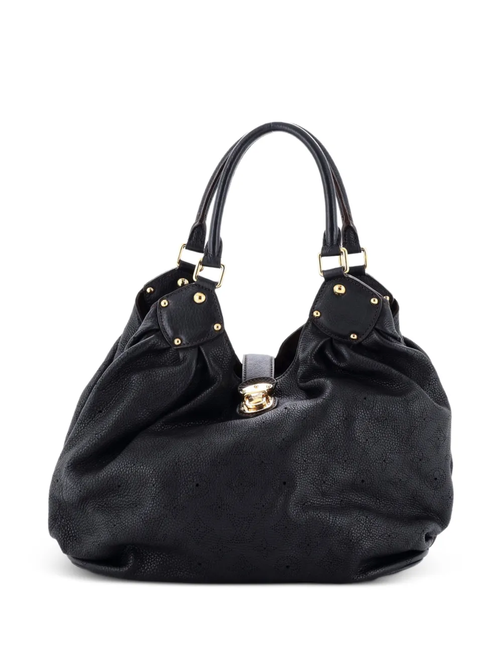 Louis Vuitton Pre-Owned L Mahina Leather hobo bag - Nero