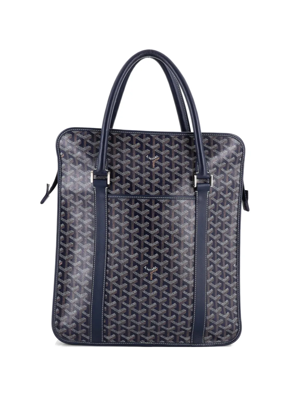 Goyard Pre-Owned Bourgogne Bag Coated Canvas satchel - Blu