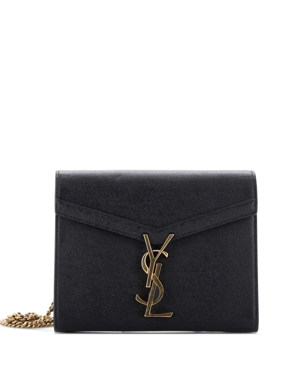 Saint Laurent Pre-Owned Cassandra Chain Wallet Leather Mini crossbody bag - Nero