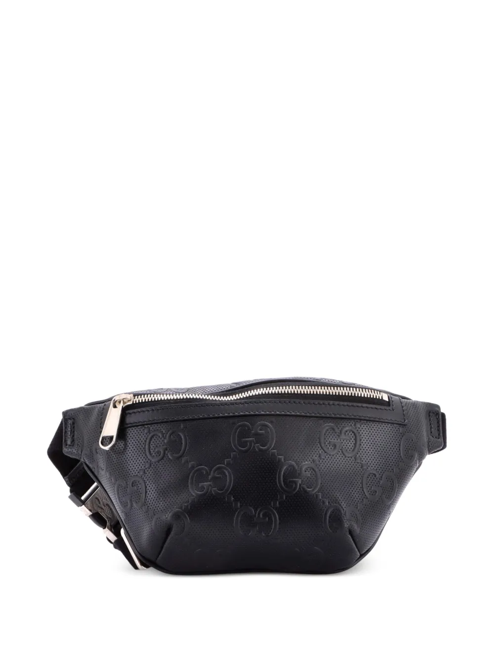 Gucci Pre-Owned GG Embossed Perforated Leather Small belt bag - Nero