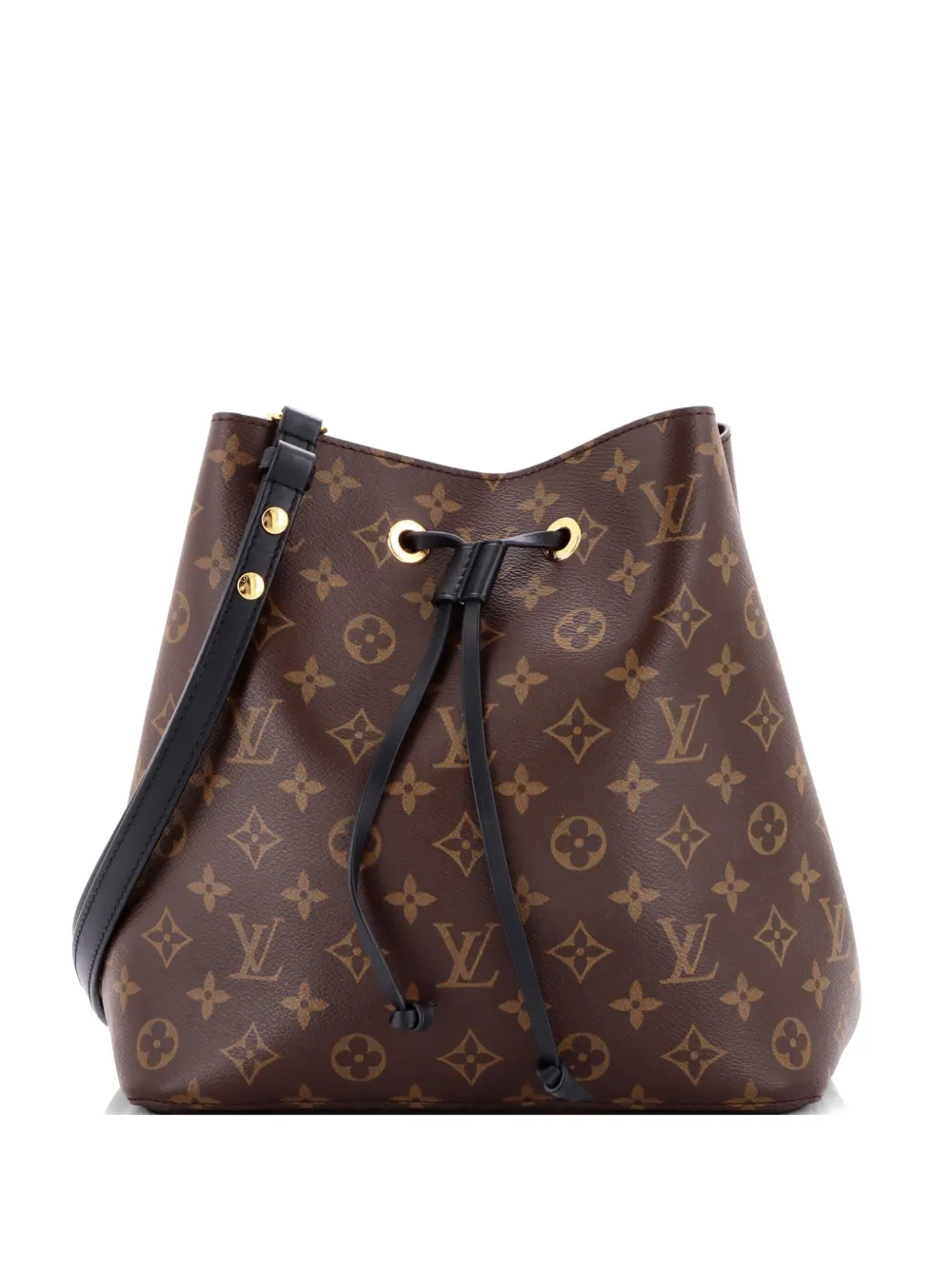Louis Vuitton Pre-Owned NeoNoe Handbag Monogram Canvas with Leather MM bucket bag - Nero