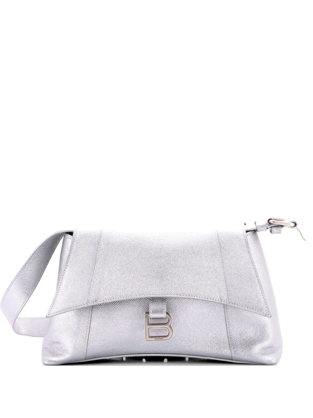 Balenciaga Pre-Owned Downtown Soft Hourglass Leather Small shoulder bag - Silver