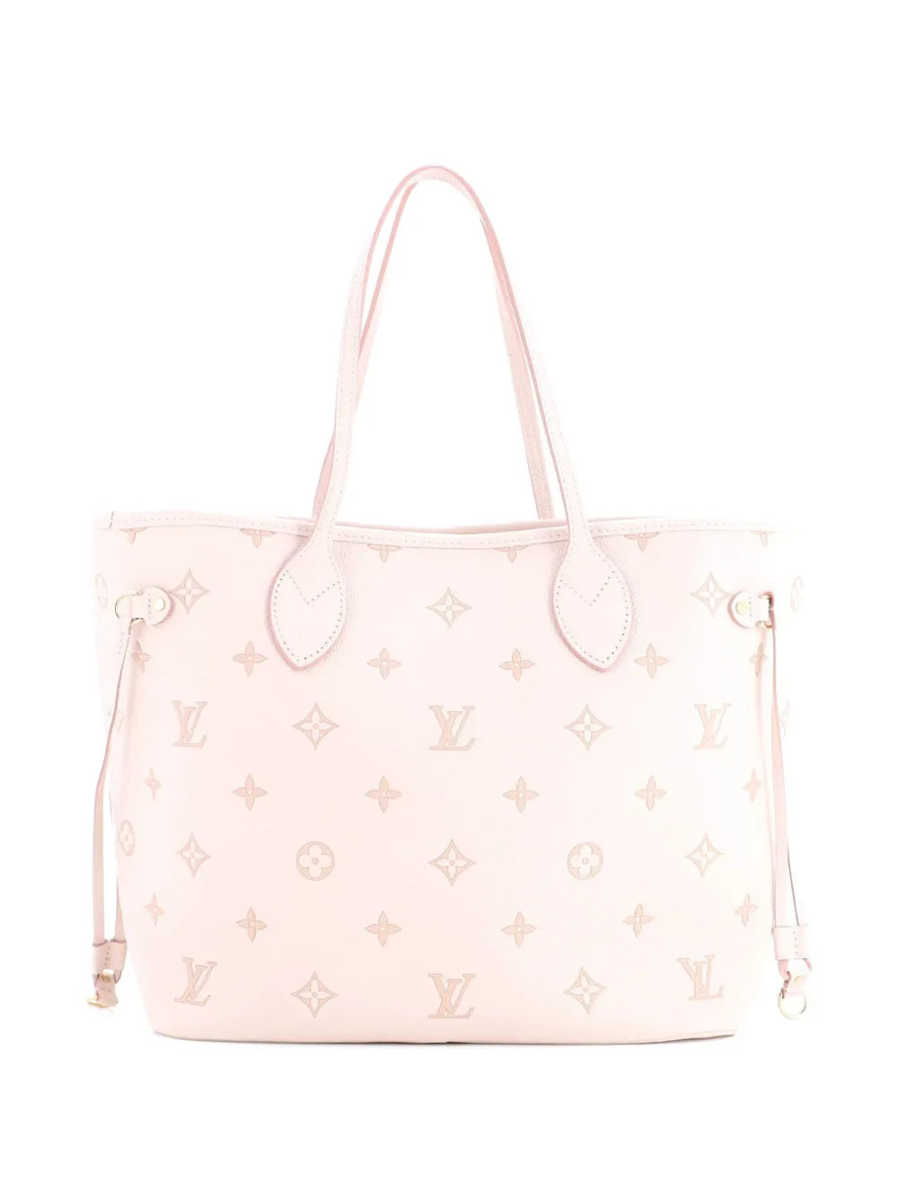 Louis Vuitton Neverfull NM Empreinte Eden MM Tote Bag mit Monogramm MM in Nude Monogram-Leder