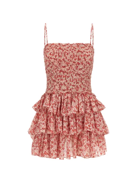 MARANT ÉTOILE Elodie ruffled floral print mini dress