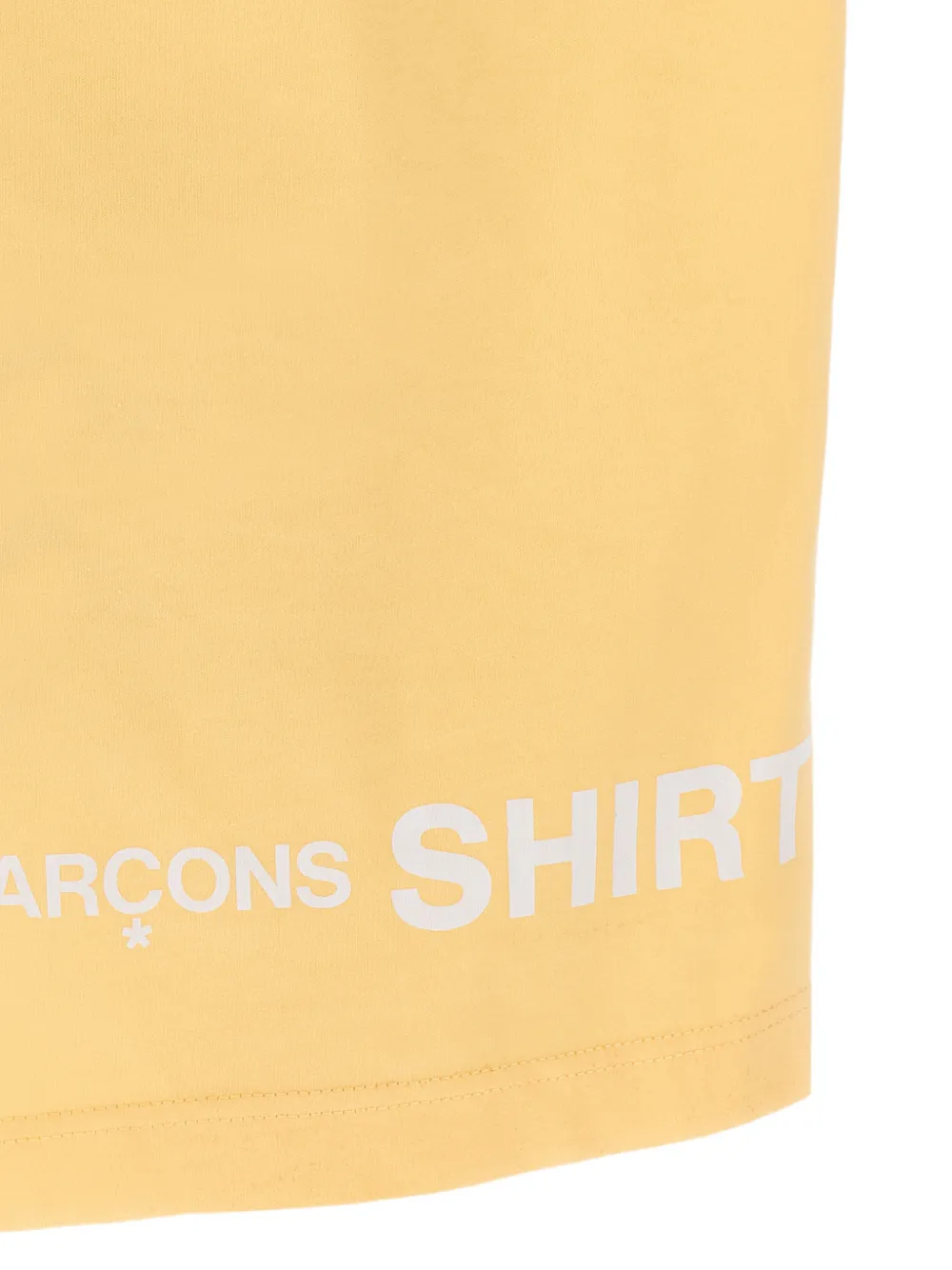 Comme Des Garçons Shirt T-shirt met logoprint Oranje