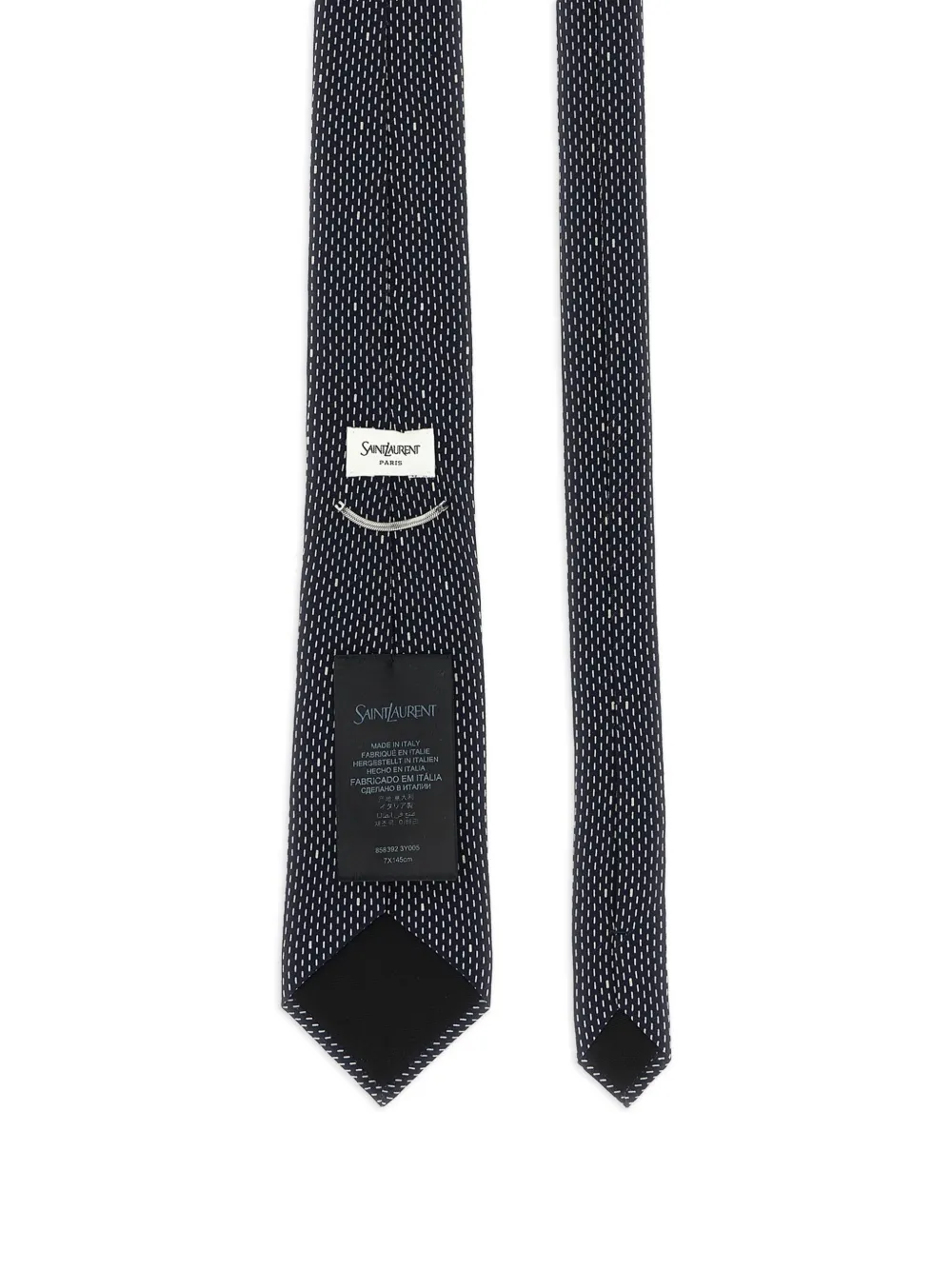 Saint Laurent Verfraaide stropdas Blauw