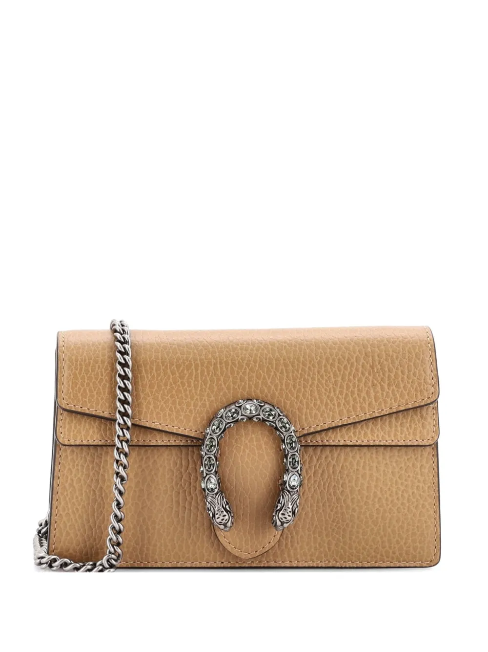 Gucci Pre-Owned Dionysus Bag Leather Super Mini clutch bag - Marrone