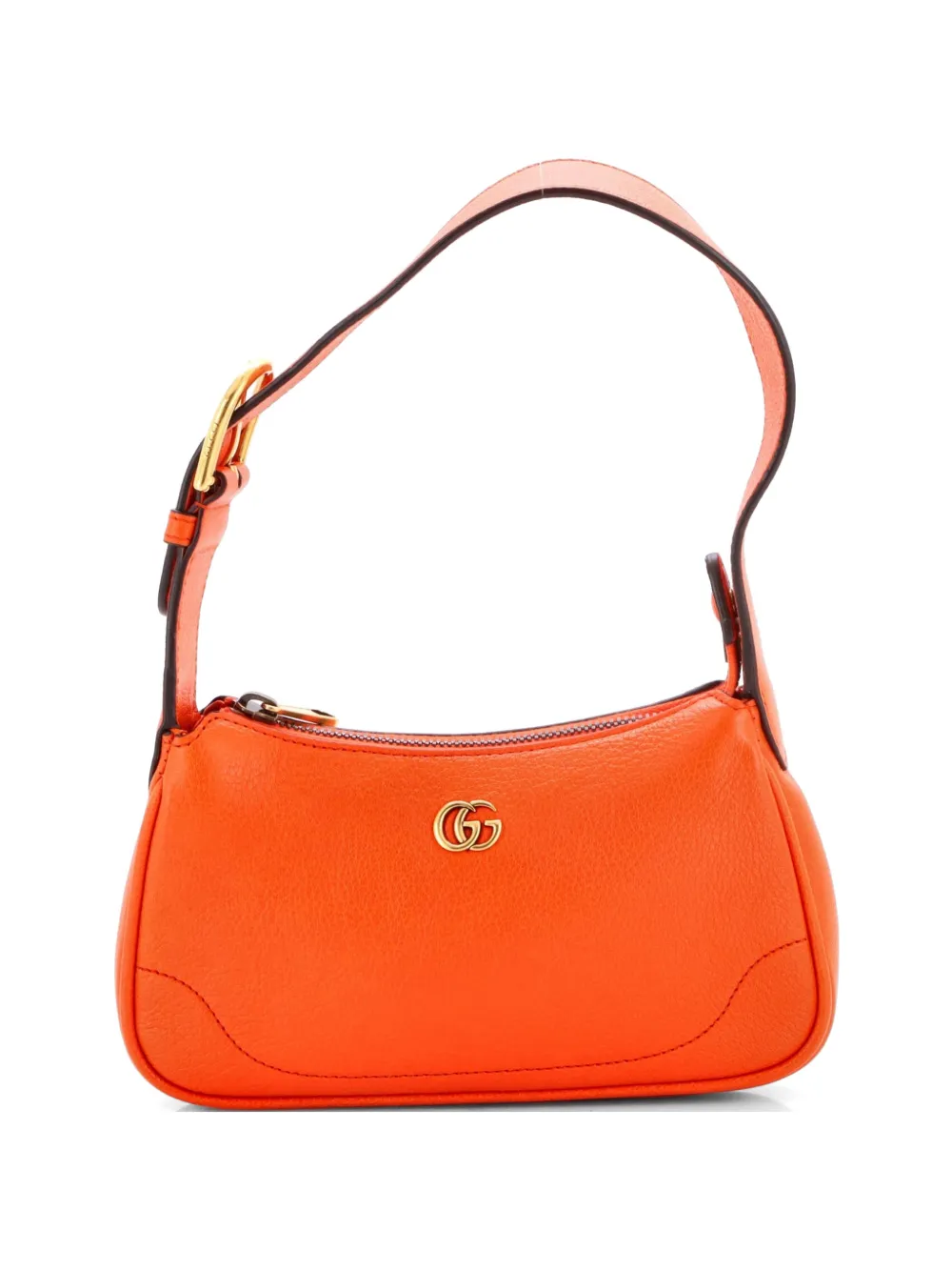 Gucci Pre-Owned Aphrodite Leather Mini shoulder bag - Arancione