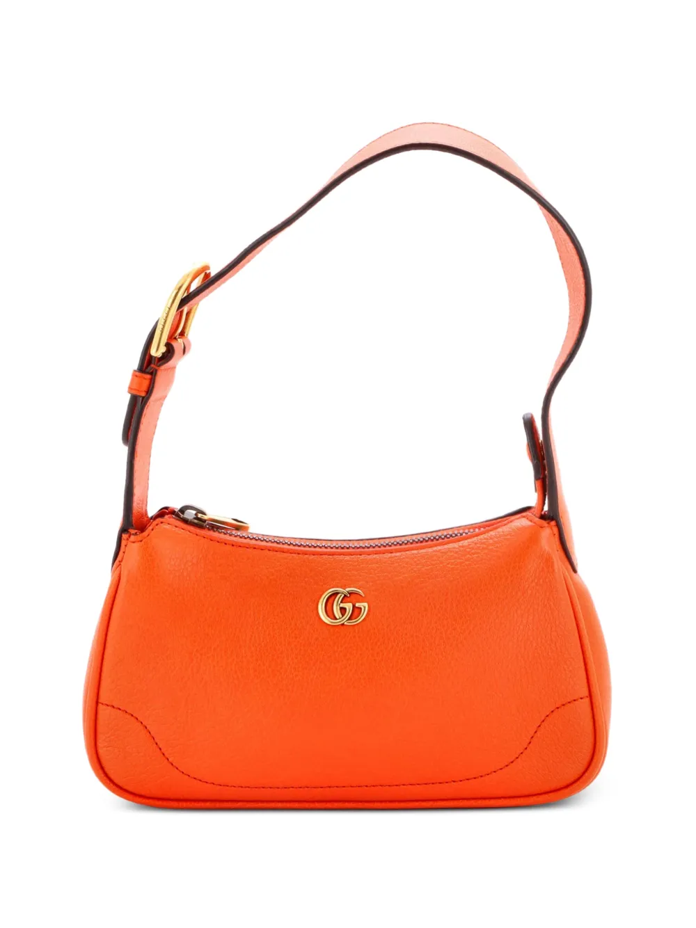 Gucci Pre-Owned Aphrodite Leather Mini shoulder bag - Arancione