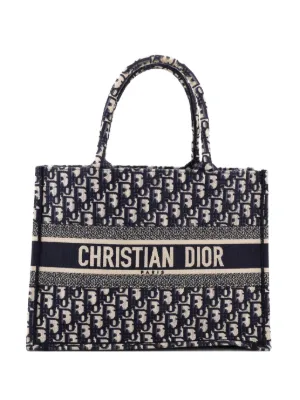Christian Dior Pre-Owned Book Houndstooth Tote Bag | Black | FARFETCH
