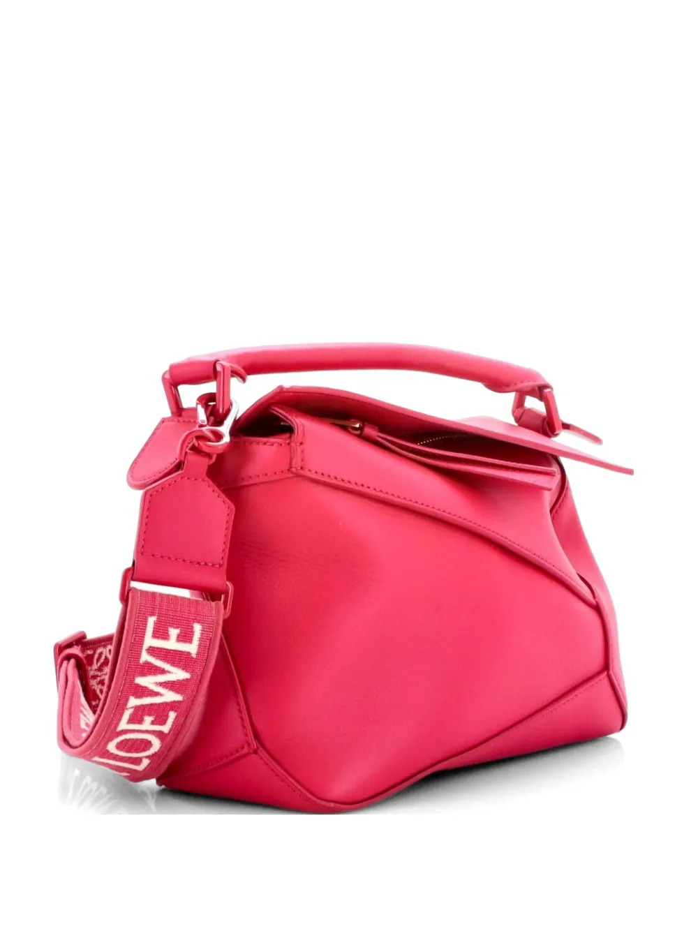 Loewe Pre-Owned Monochrome Puzzle Edge Bag Leather Small crossbody bag - Rosa