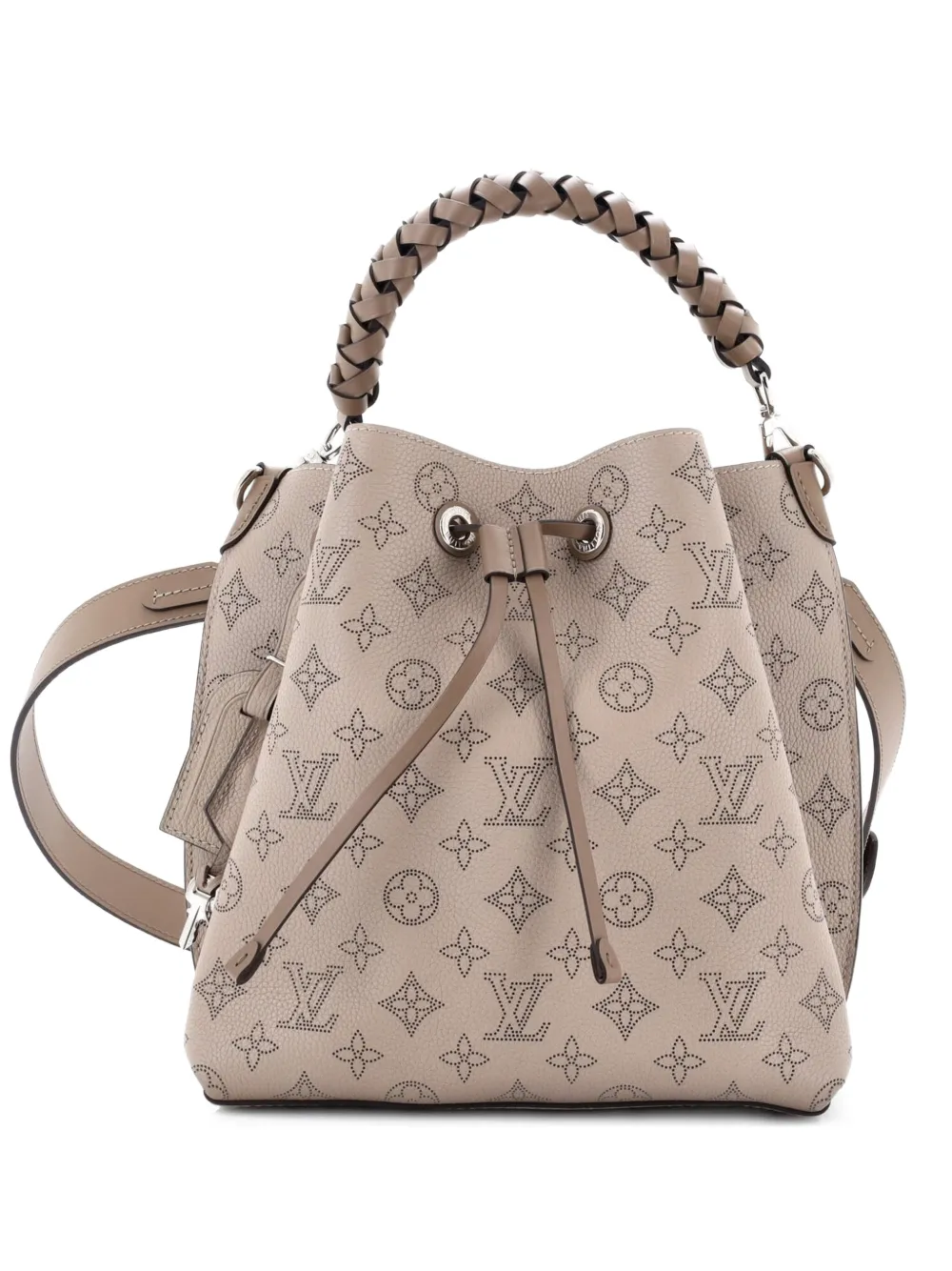 Louis Vuitton Pre-Owned Muria Mahina Leather bucket bag - Nude