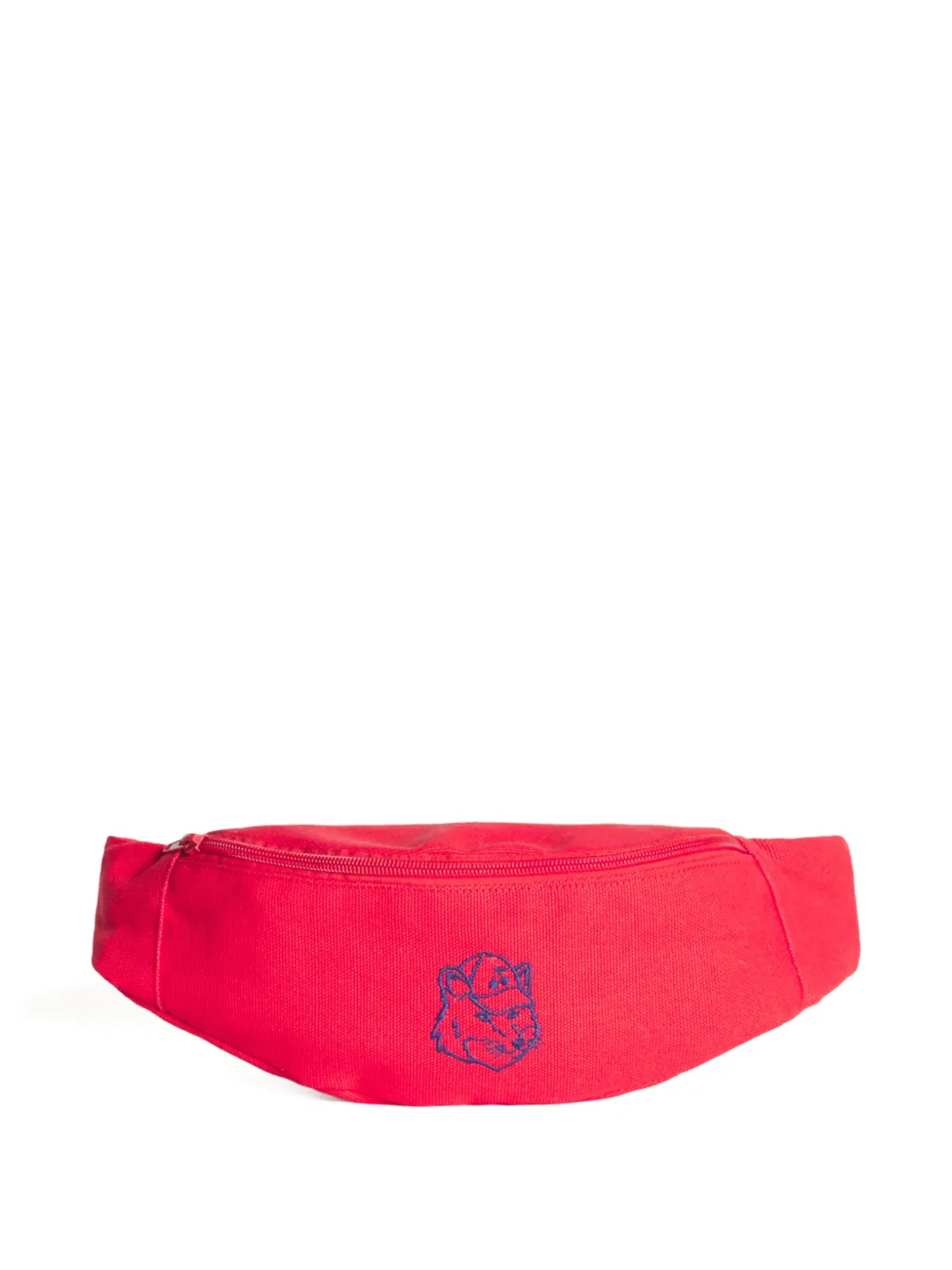 MAISON KITSUNE KIDS x Bonpoint Leroy fox-embroidered belt bag - Rosso