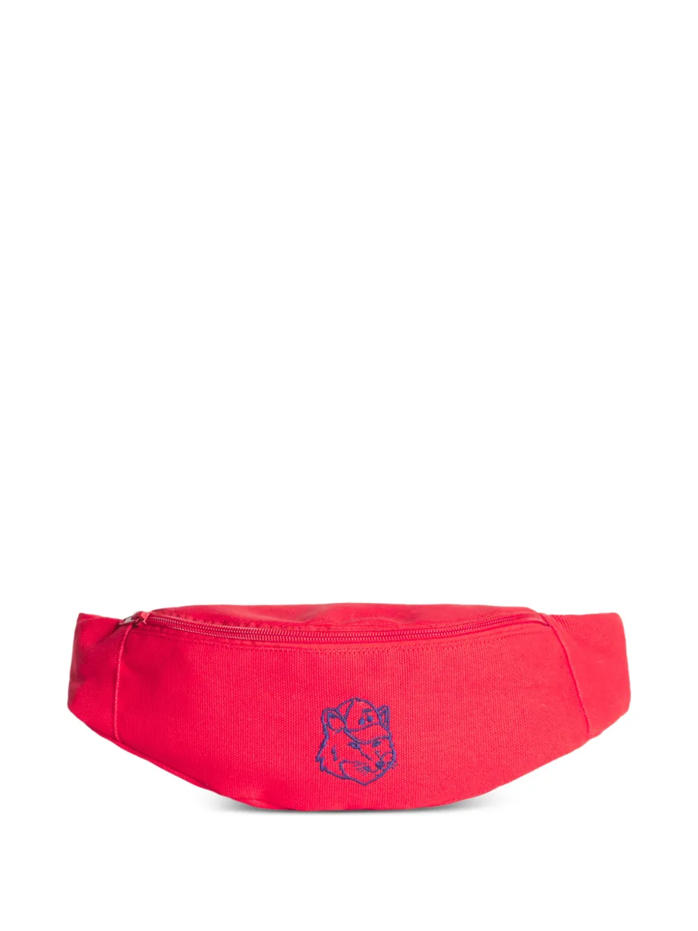 MAISON KITSUNE KIDS x Bonpoint Leroy fox-embroidered belt bag - Rosso