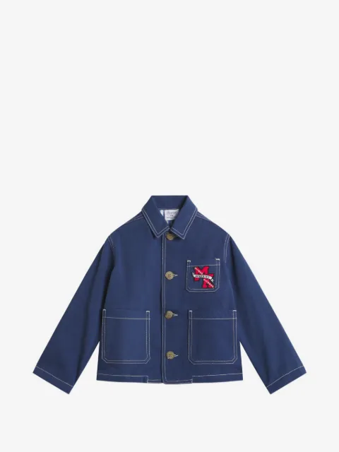 MAISON KITSUNE KIDS x Bonpoint Linus logo-print contrast-stitch jacket
