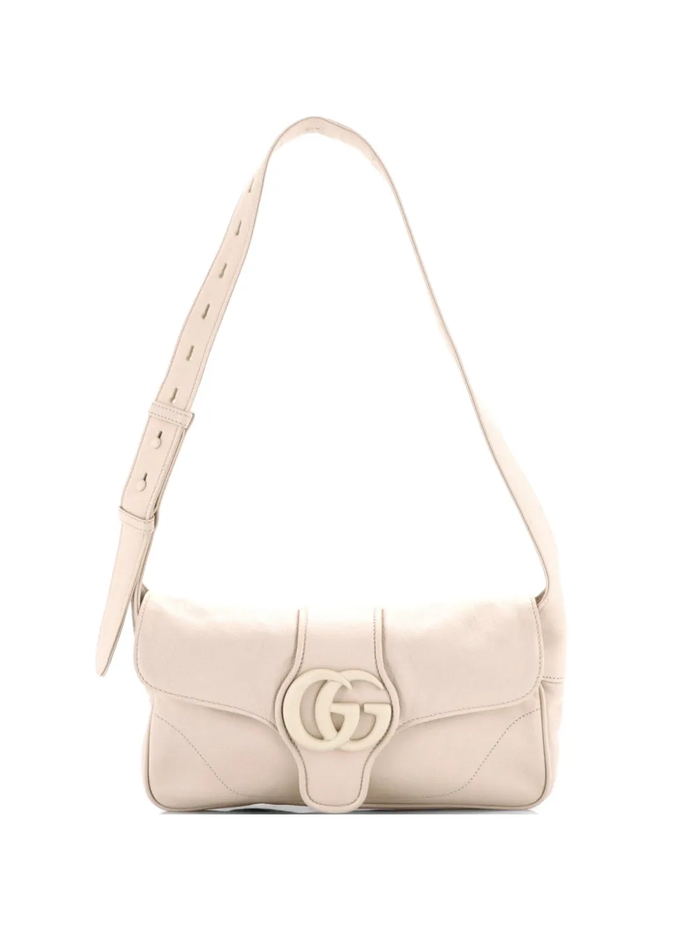 Gucci Pre-Owned Monochrome Aphrodite Leather Small shoulder bag - Bianco