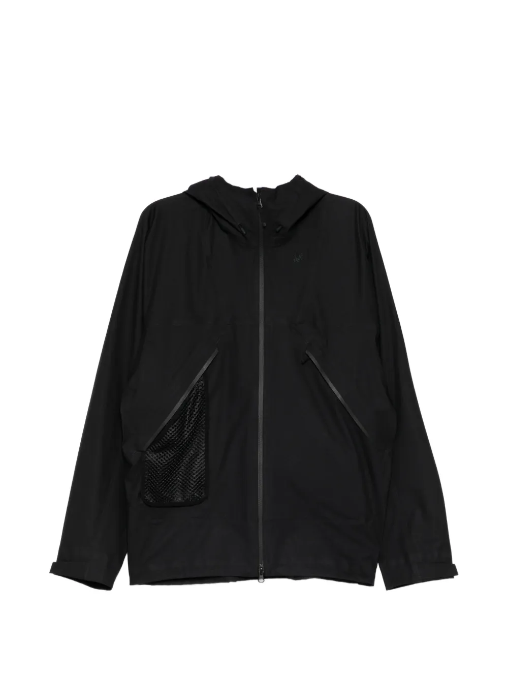 Goldwin logo-embroidered panelled jackets - Nero