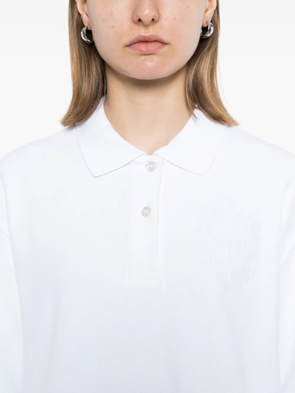 Alexander Wang Polojurk met lange achterkant Wit