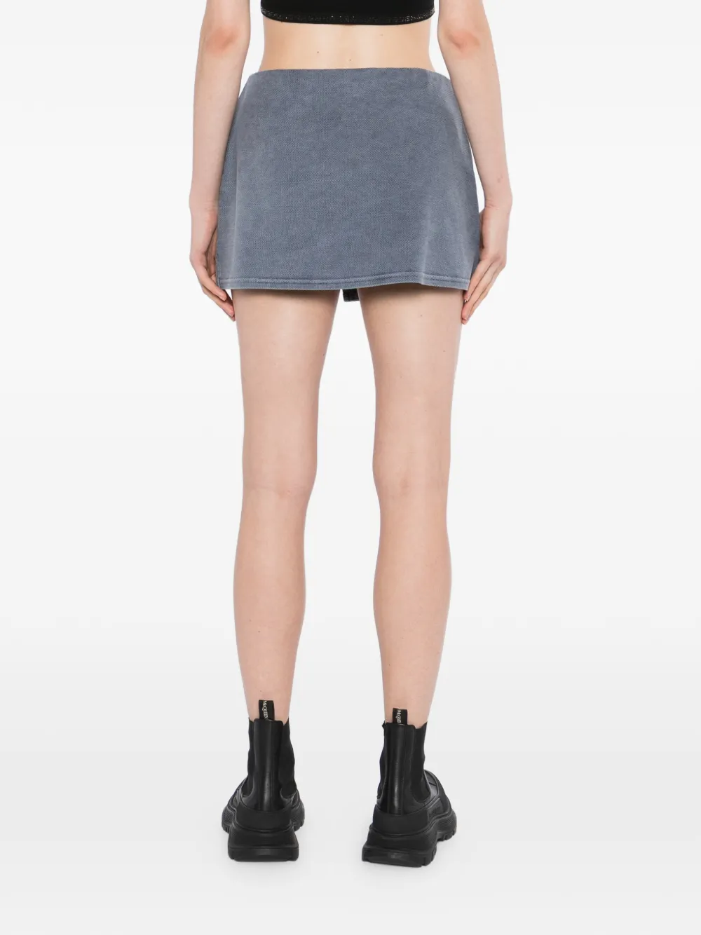 Alexander Wang Geplooide wikkelrok Blauw