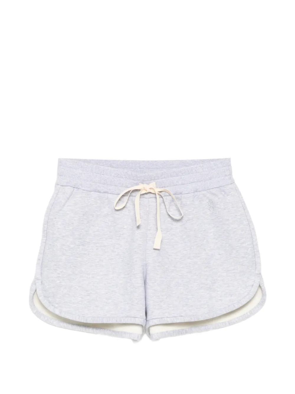 Jil Sander logo-embroidered shorts - Grigio