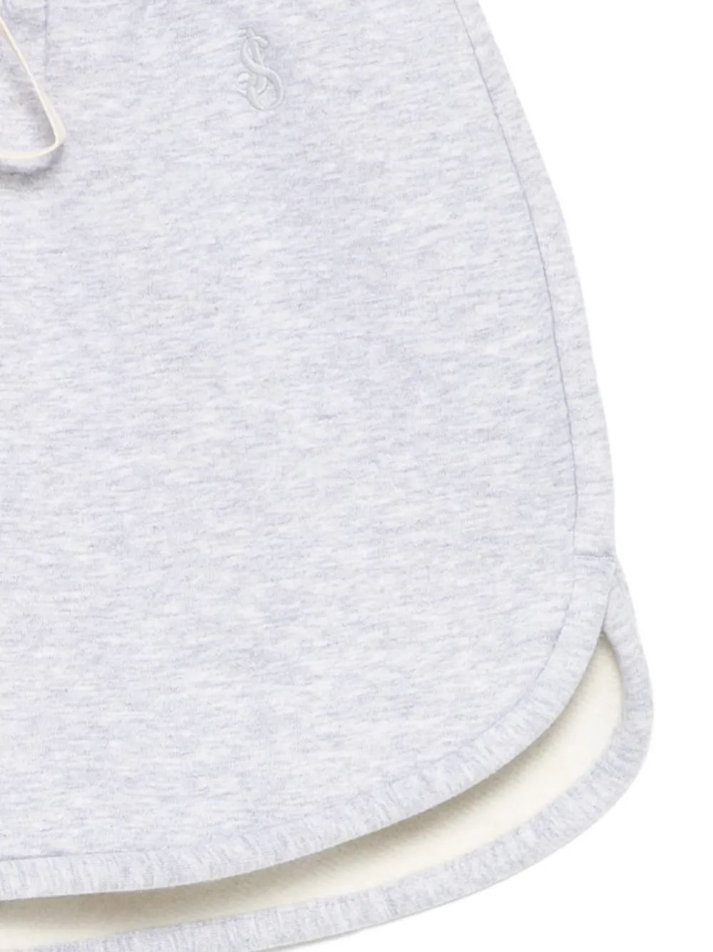 Jil Sander Shorts met geborduurd logo Grijs