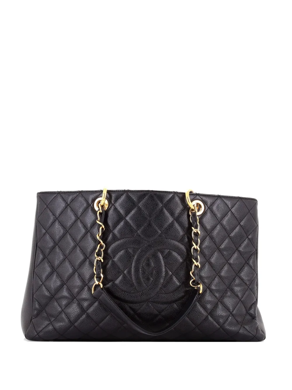 CHANEL Pre-Owned Grand Shopping Quilted Caviar XL tote bag - Nero