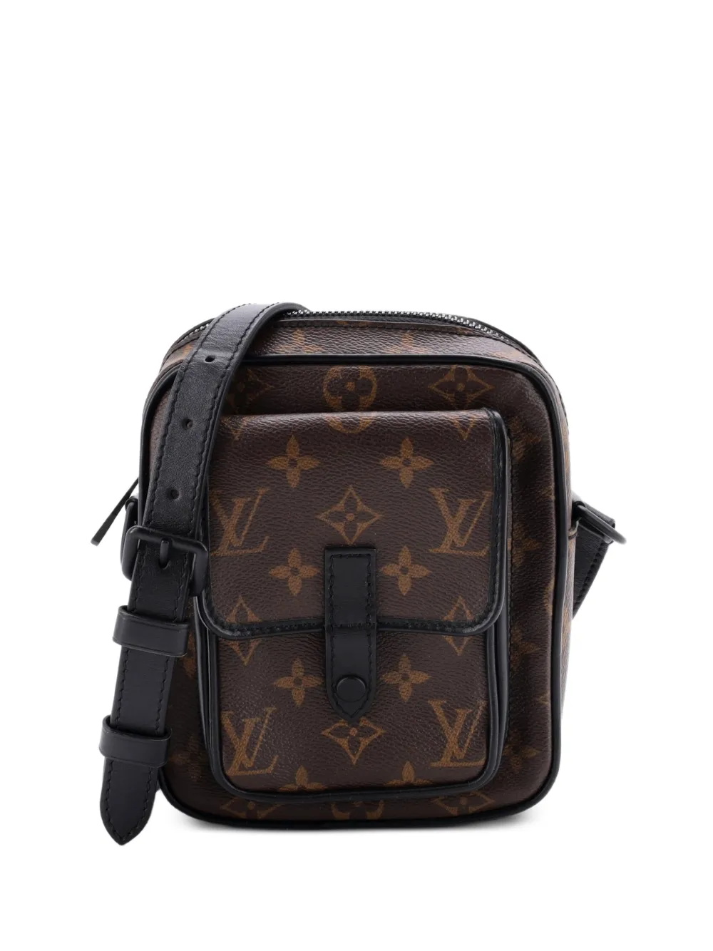 Louis Vuitton Pre-Owned Christopher Wearable Wallet Macassar Monogram Canvas crossbody bag - Marrone