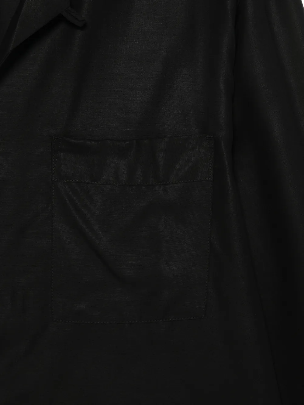  Cdlp Camicia Con Colletto Ampio - Nero 