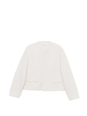 JIL SANDER ジップアップジャケット ホワイト Jil Sander ジップアップ フリースジャケット | ホワイト | FARFETCH JP