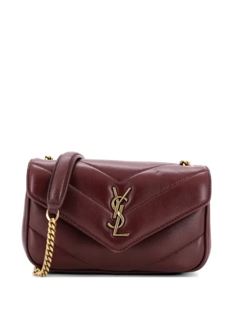 Saint Laurent Pre-Owned Loulou NM Matelasse Chevron Leather Mini shoulder bag