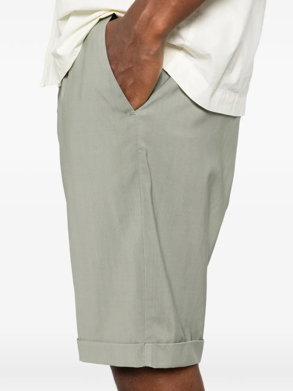 Myths Geplooide shorts Groen