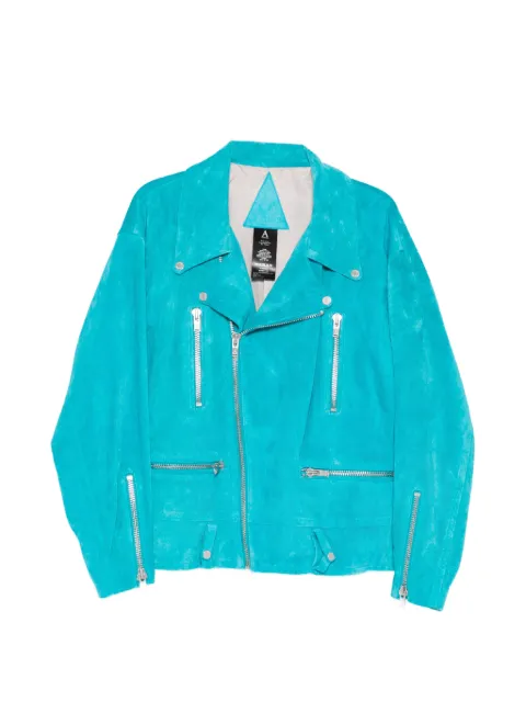 A LEATHER motor leather jacket