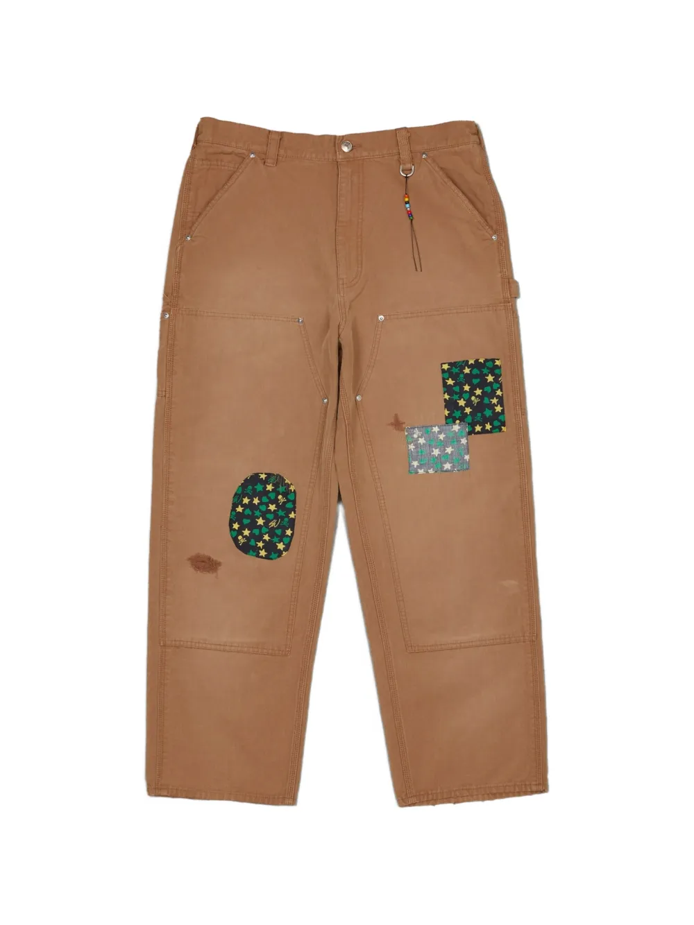 Mastermind Japan x Sean Wotherspoon patchwork-detail trousers - Braun