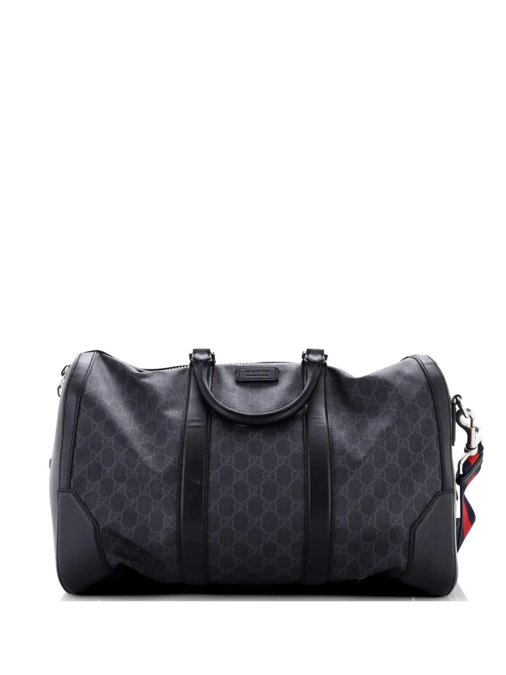 Gucci Pre-Owned Convertible Duffle Bag GG Coated Canvas Medium travel bag - Black