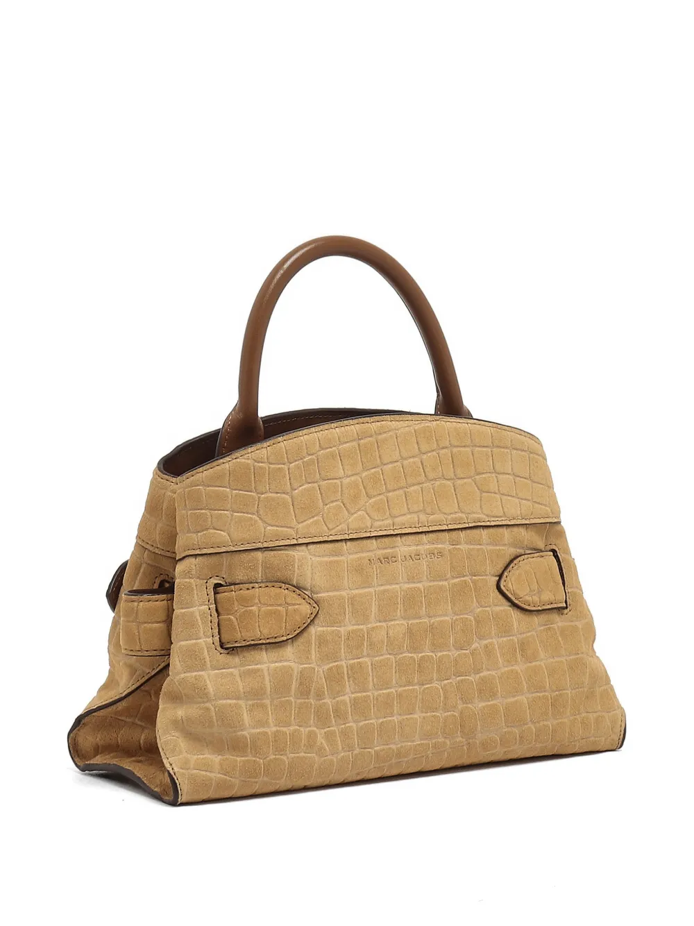 Marc Jacobs Shopper met krokodillen-reliëf en gesp Beige
