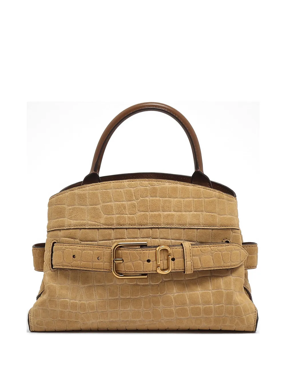 Marc Jacobs croc-effect buckled tote bag - Neutrals