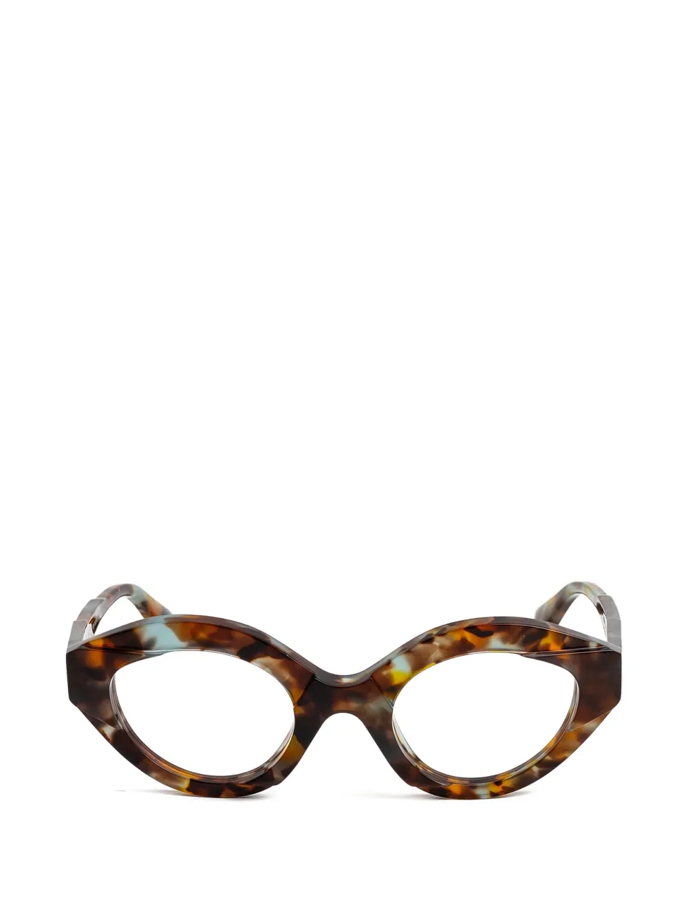 Kuboraum K44 cat-eye frame glasses - Marrone