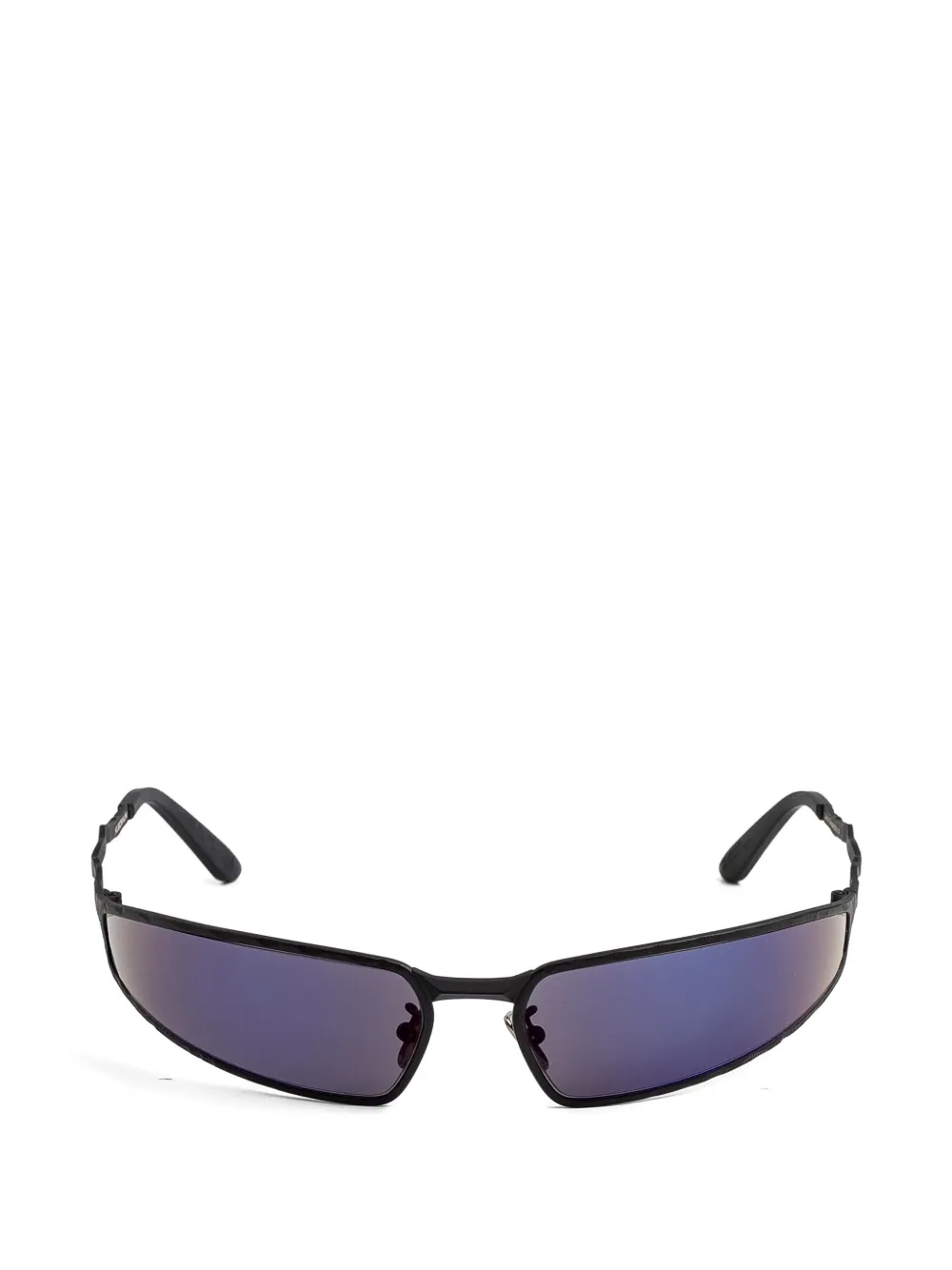 Kuboraum H34 geometric-frame sunglasses - Schwarz