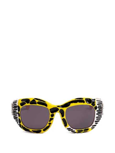 Kuboraum B2 Pop-Grotesque square-frame sunglasses