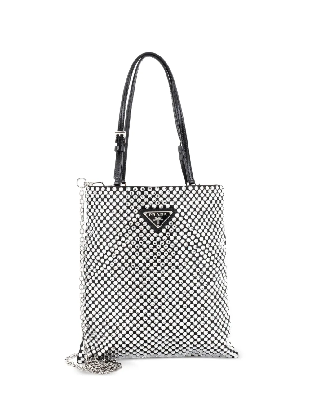Prada Pre-Owned Borsa a tracolla mini convertibile - Argento