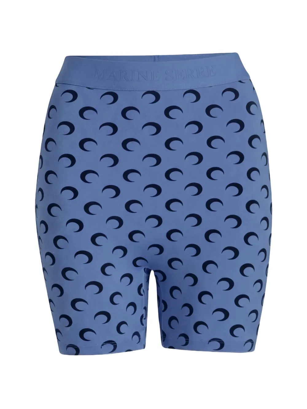 Marine Serre Moon jersey shorts - Blu