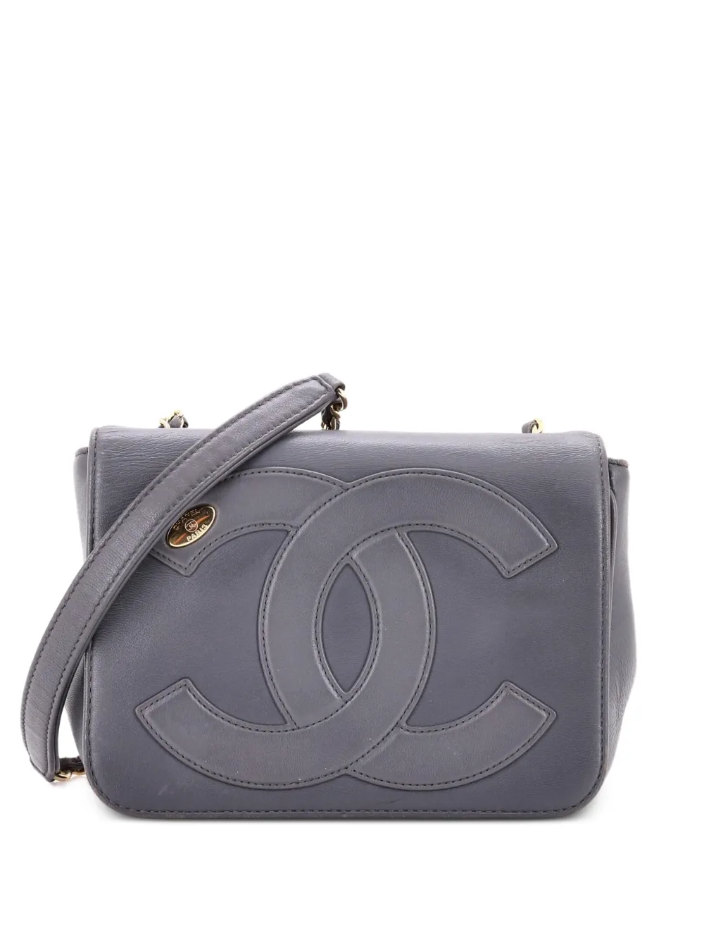 CHANEL Pre-Owned CC Mania Flap Bag Lambskin Small shoulder bag - Grigio