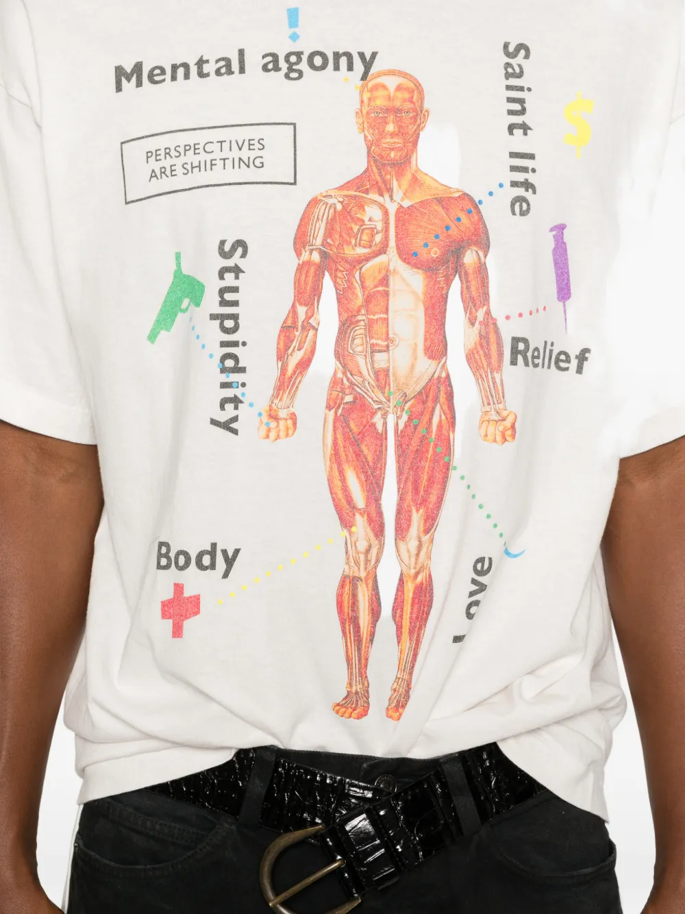 SAINT MXXXXXX T-shirt met grafische print Wit