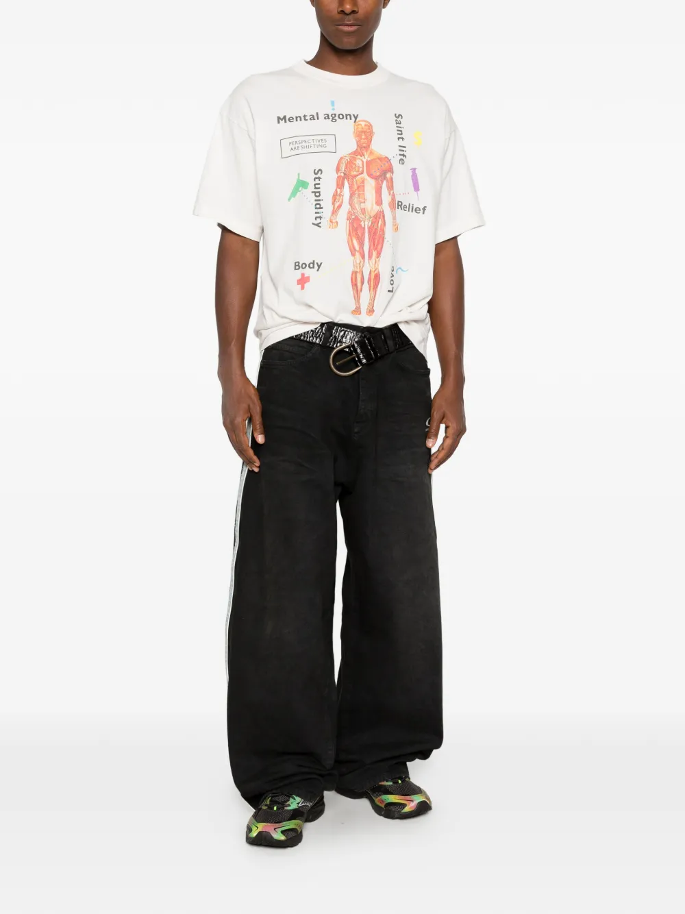 SAINT MXXXXXX T-shirt met grafische print Wit