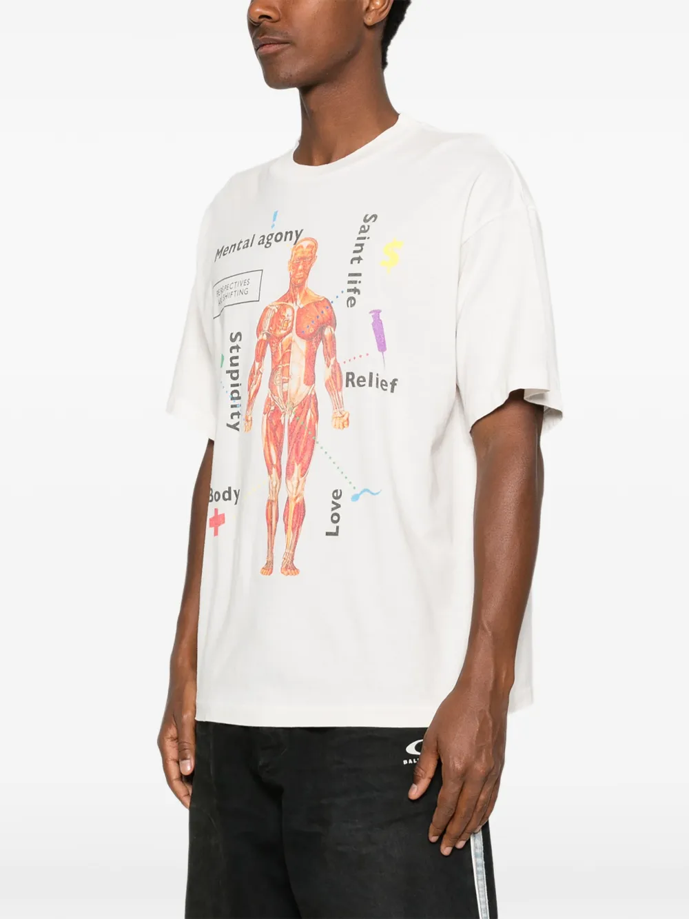 SAINT MXXXXXX T-shirt met grafische print Wit