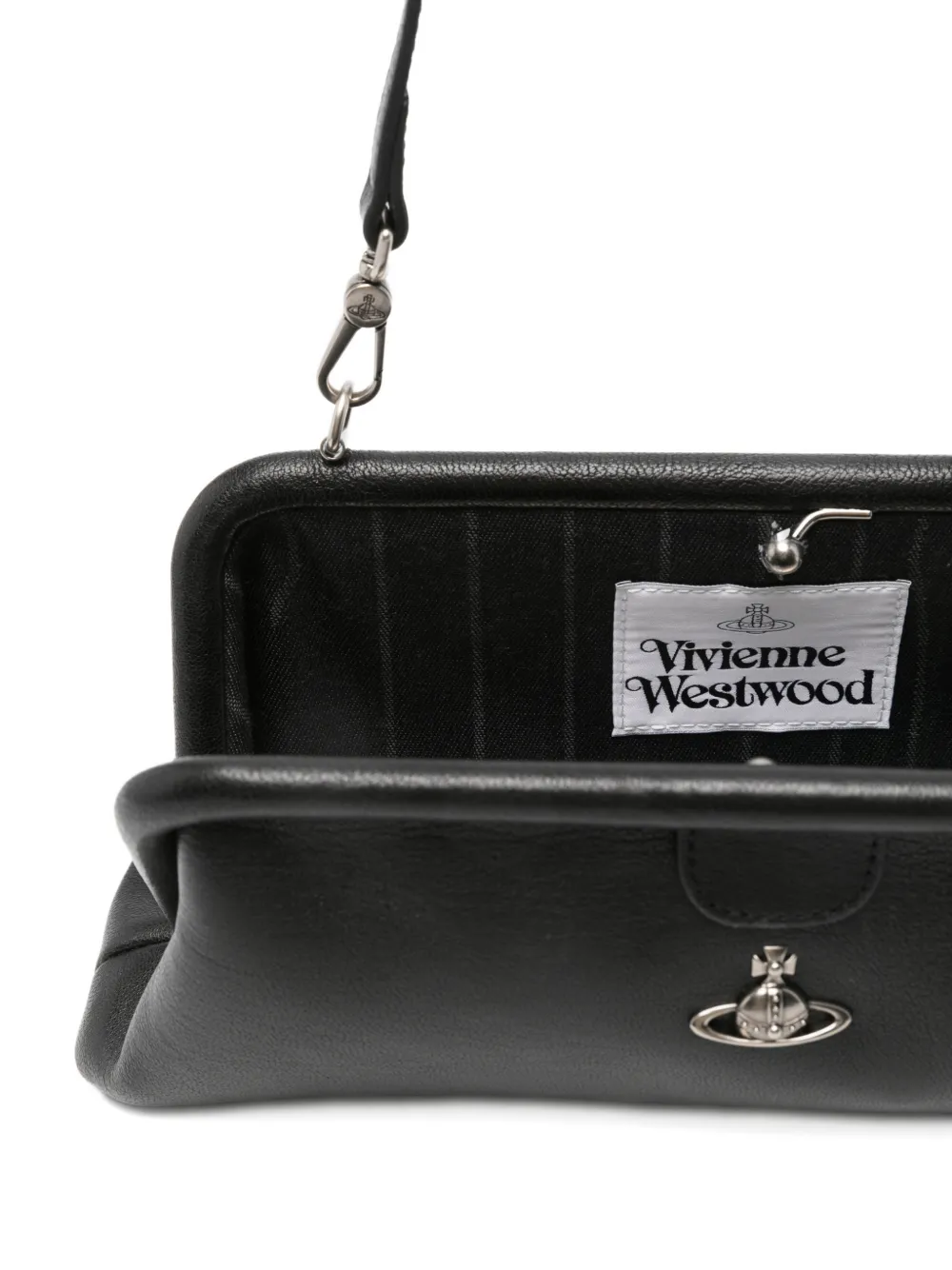 Vivienne Westwood Jane Frame schoudertas met Orb patroon Zwart