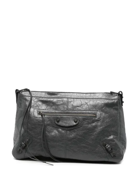Balenciaga medium Le City Moto leather messenger bag