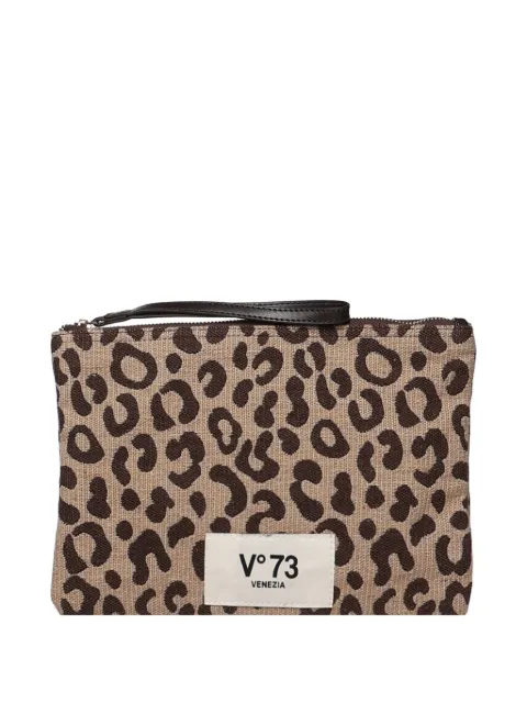 V°73 leopard-print make-up bag