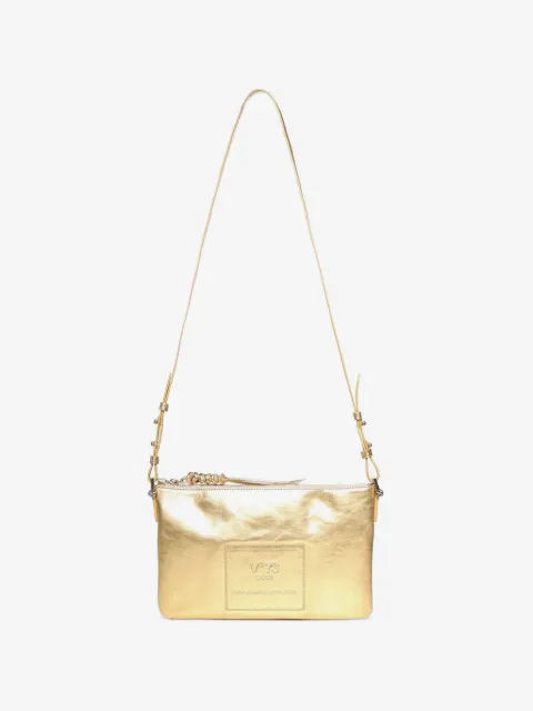 V°73 metallic logo-patch shoulder bag