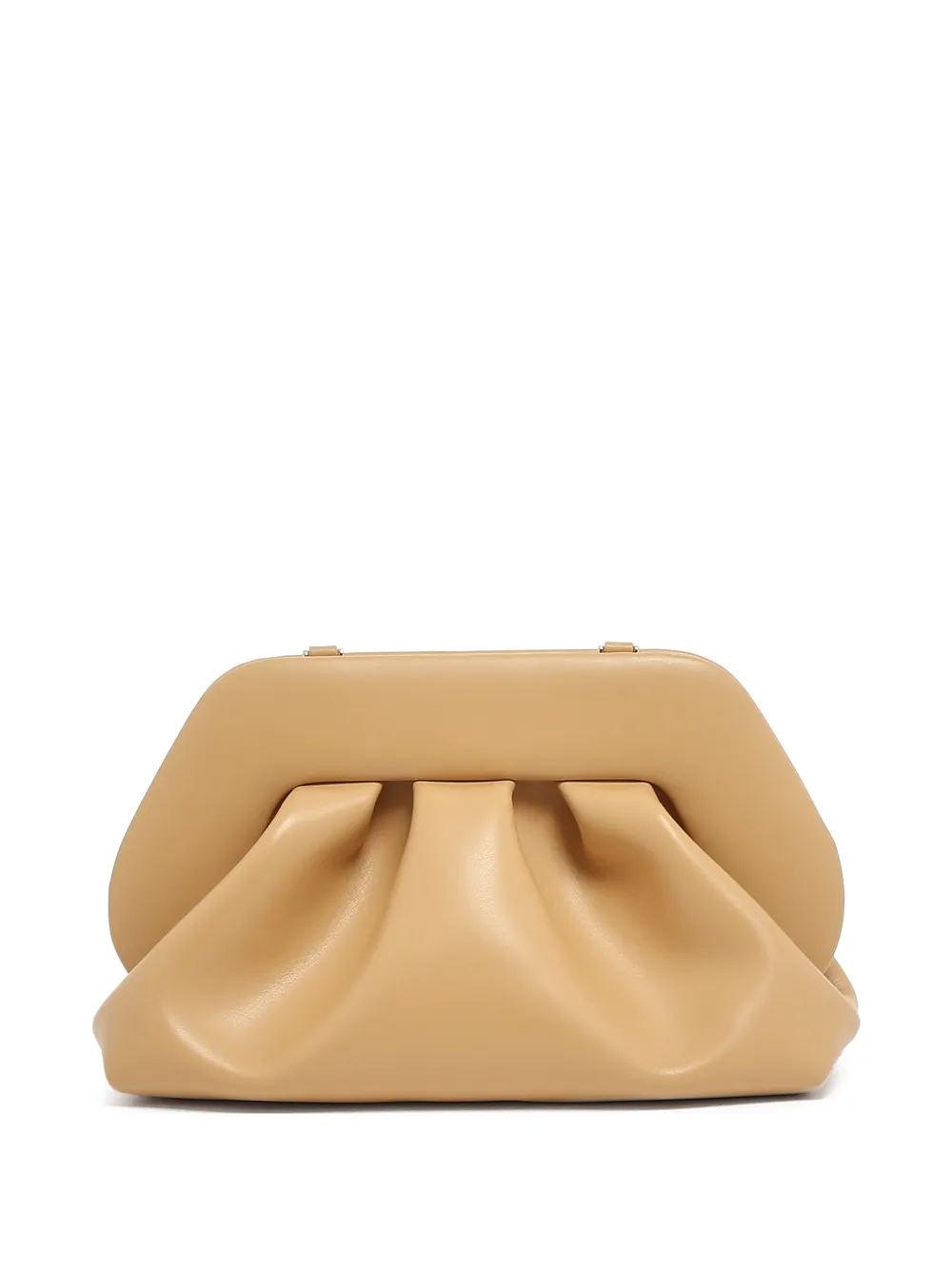 Themoirè Tia gathered clutch bag - Toni neutri
